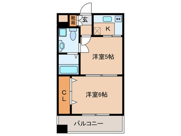 エステ－トモア薬院通りの物件間取画像